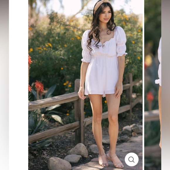 LE LIS Babydoll Mandy Rayon Romper - Picture 9 of 16